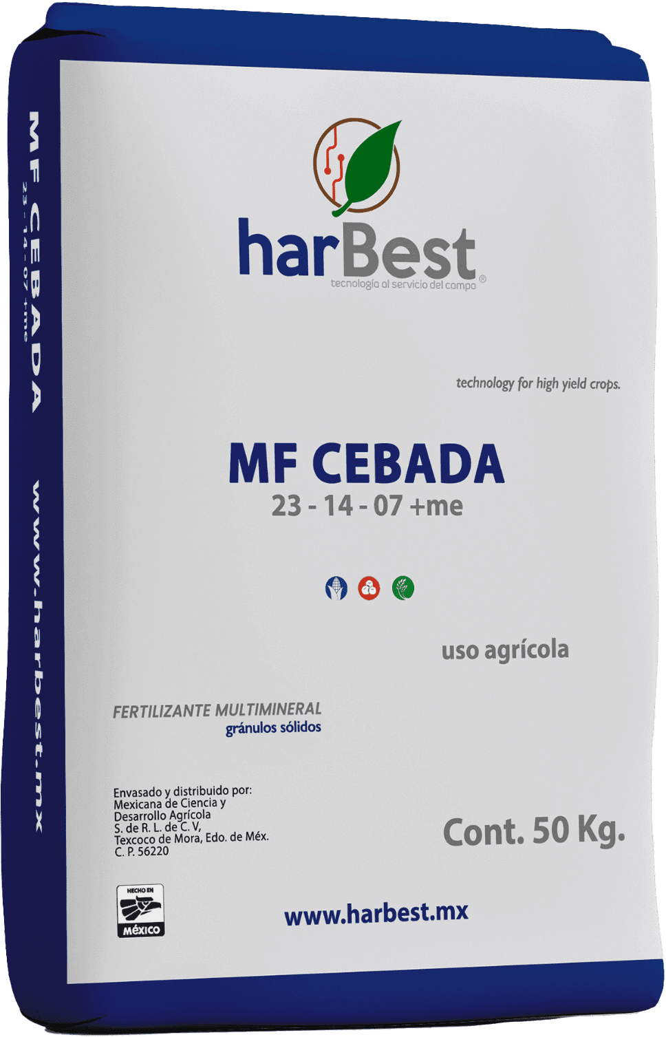 costal de mezcla física para cebada